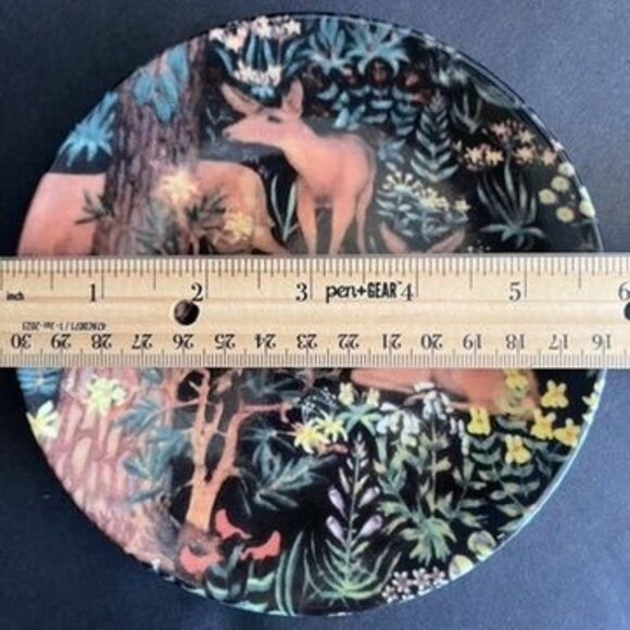 Ahwahnee Hotel Mural Room Woodland Creature Dessert Plate Collection Yosemite - Picture 10 of 10